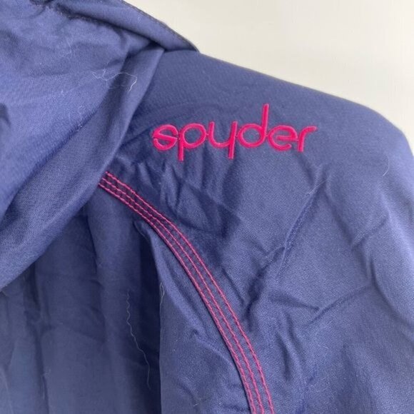Spyder blue pink snow jacket size 12 womens - Picture 4 of 8